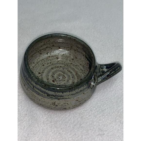 2 Mugs Studio Art Pottery Marked J.P.G. Hand Thrown Abstract Design Stoneware - Picture 10 of 14
